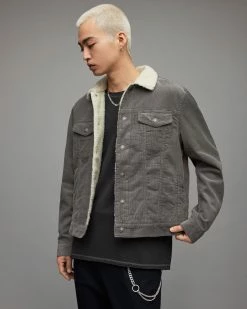 Deals 🧨 Bate Corduroy Jacket Iris Grey 🔔 -Cheap Women's Dresses Store MA002X 7808 5