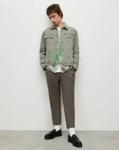 Flash Sale 👏 Arona Trucker Jacket Soft Green 👍 -Cheap Women's Dresses Store MA006Y 6845 3