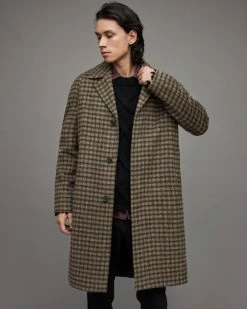 Best deal 🔔 Drumm Checked 🧥 Coat Brown 🧨 -Cheap Women's Dresses Store MC037X 6 5