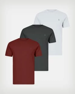Best Sale 😍 Brace Brushed Cotton 3 Pack T-Shirts GRY/RED/OPT WHT 🔔