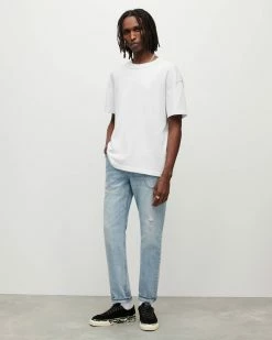 Flash Sale 🌟 Isac Oversized Crew T-Shirt Optic White ⭐ -Cheap Women's Dresses Store MD106V 437 3