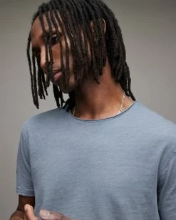 Flash Sale ❤️ Figure Crew T-Shirt 2 Pack OPT WHT/DULL BLU ❤️ -Cheap Women's Dresses Store MD165X 8008 4