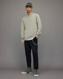 Wholesale 🎉 Raven Contrast Crew Sweatshirt Liberty Green 🤩 -Cheap Women's Dresses Store MF084X 8006 3