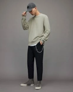 Wholesale 🎉 Raven Contrast Crew Sweatshirt Liberty Green 🤩 -Cheap Women's Dresses Store MF084X 8006 4