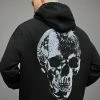 Best reviews of 😍 Mirror Skull Pullover Hoodie Washed Black 😀