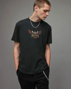 Best deal ⌛ Swoopy Crew T-Shirt Washed Black 👍 -Cheap Women's Dresses Store MG228X 162 5