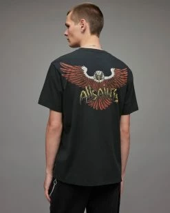 Best deal ⌛ Swoopy Crew T-Shirt Washed Black 👍 -Cheap Women's Dresses Store MG228X 162 6