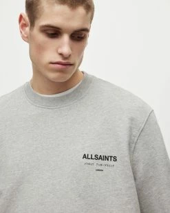 Buy 🥰 Underground Crew Sweatshirt Grey Marl 🥰 -Cheap Women's Dresses Store MG266Y 107 4