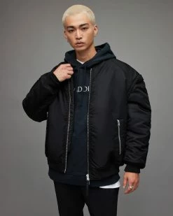 Flash Sale ✨ Akio 2-In-1 Bomber Jacket Black 😉 -Cheap Women's Dresses Store MJ020X 5 6