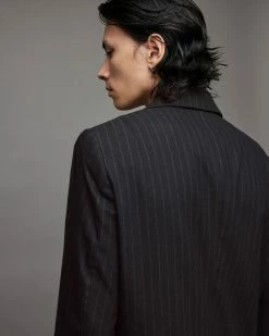 Best reviews of 🧨 Blues Pinstriped Blazer Pinstripe Black Brown 😍 -Cheap Women's Dresses Store MJ068X 7989 5