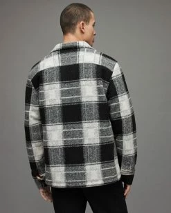 Outlet 👏 Litho Checked Jacket Ecru/Black 💯 -Cheap Women's Dresses Store MJ099X 1493 6