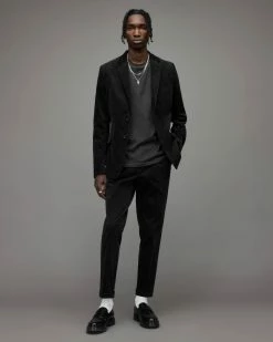 Discount 🛒 Kiels Corduroy Blazer Black 🎉 -Cheap Women's Dresses Store MJ117X 5 3