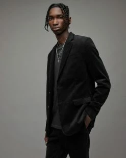 Discount 🛒 Kiels Corduroy Blazer Black 🎉 -Cheap Women's Dresses Store MJ117X 5 4