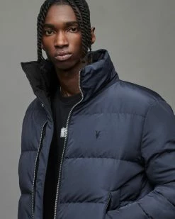 Deals 😍 Novern Reversible Puffer Jacket BLACK/COMMAND BLUE 👏 -Cheap Women's Dresses Store MJ120X 7944 2