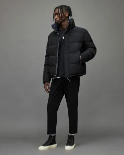 Deals 😍 Novern Reversible Puffer Jacket BLACK/COMMAND BLUE 👏 -Cheap Women's Dresses Store MJ120X 7944 6