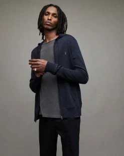 Discount 🔥 Mode Merino Zip Hoodie Deep Blue Marl ⭐ -Cheap Women's Dresses Store MK151X 8043 5