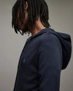 Discount 🔥 Mode Merino Zip Hoodie Deep Blue Marl ⭐ -Cheap Women's Dresses Store MK151X 8043 6