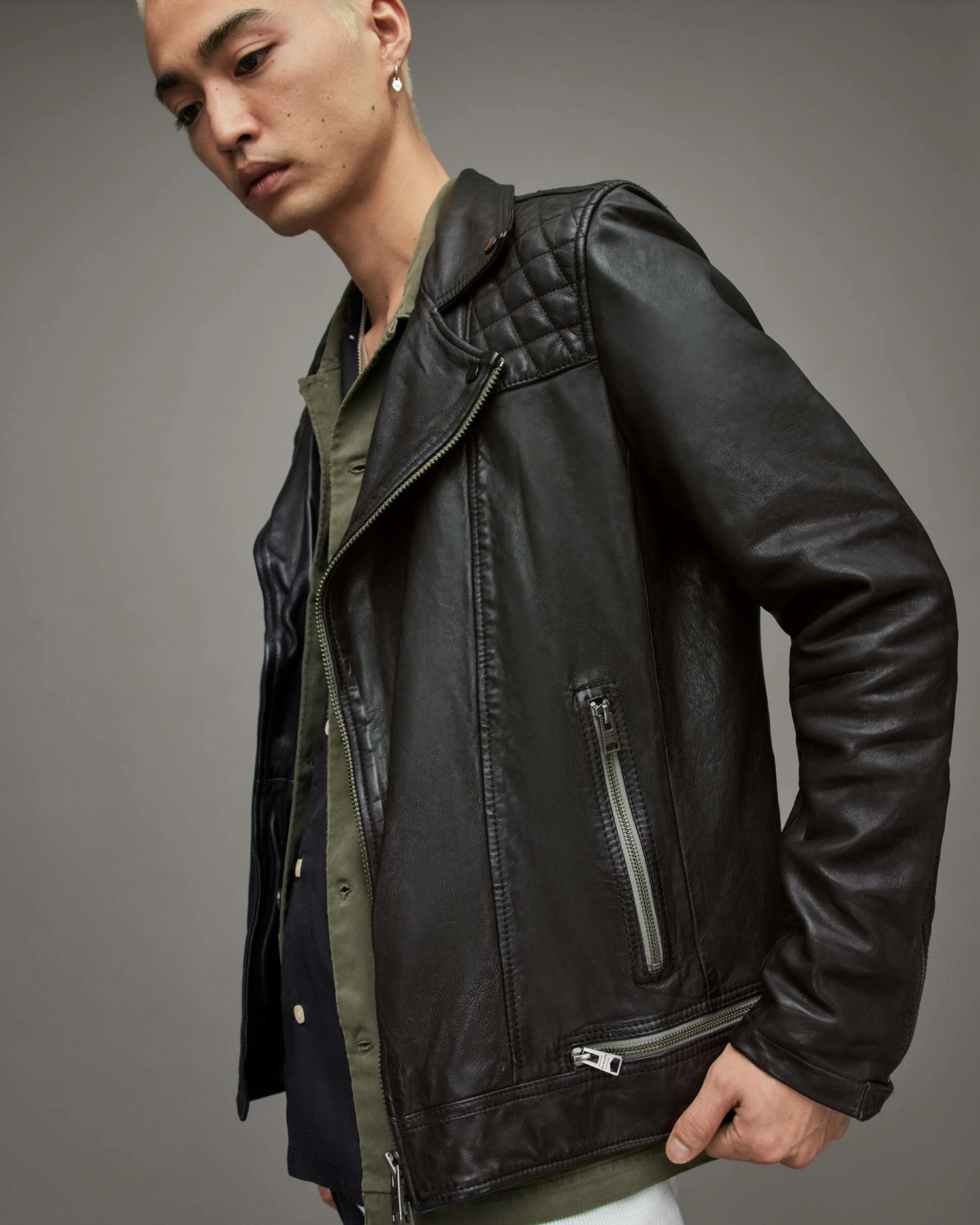 Wholesale ๐ฏ Conroy Leather Biker Jacket Ink Navy โค๏ธ 6 Wholesale ๐ฏ Conroy Leather Biker Jacket Ink Navy โค๏ธ - Image 6