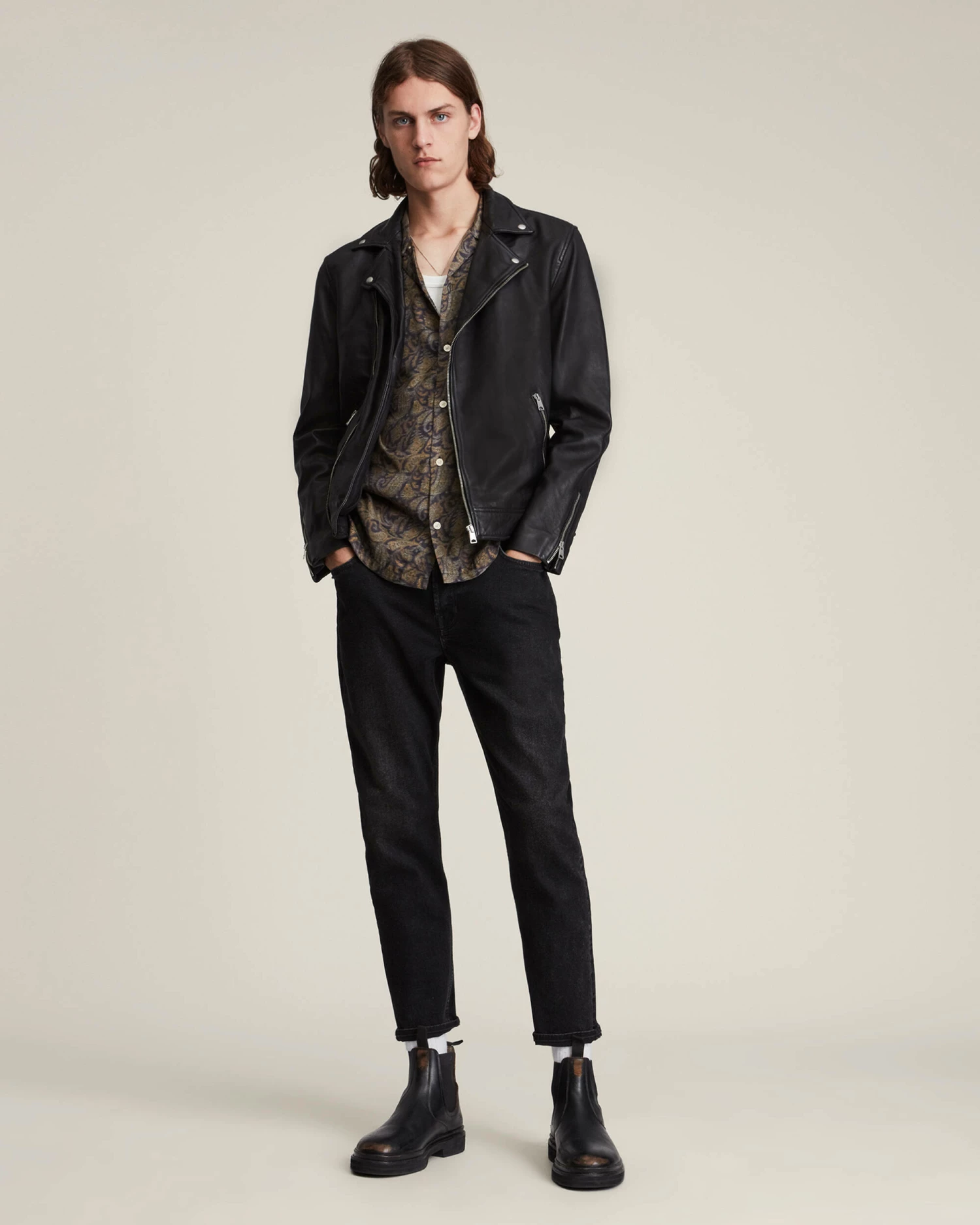 Best Pirce โ๏ธ Tyson Leather Biker Jacket Black ๐ 5 Best Pirce โ๏ธ Tyson Leather Biker Jacket Black ๐ - Image 5