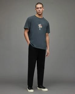 Budget 🧨 Weller Straight Cropped Trousers Black 👏