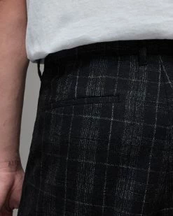 Best Sale 🥰 Harvey Slim Checked Trousers Charcoal 🔥 -Cheap Women's Dresses Store MM003X 33 5