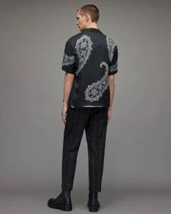 Best Sale 🥰 Harvey Slim Checked Trousers Charcoal 🔥 -Cheap Women's Dresses Store MM003X 33 6