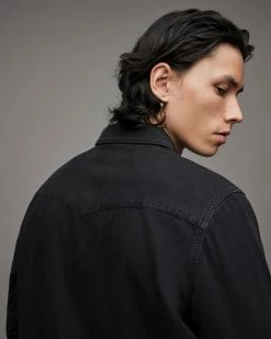 Outlet 🥰 Ludlow Denim 👚 Shirt Jet Black 🛒 -Cheap Women's Dresses Store MR017X 451 5