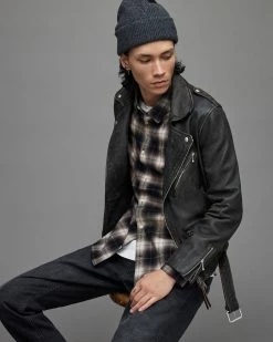 New 🌟 Selwyn Checked 👚 Shirt Black 🎁 -Cheap Women's Dresses Store MS010X 5 4