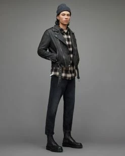 New 🌟 Selwyn Checked 👚 Shirt Black 🎁 -Cheap Women's Dresses Store MS010X 5 5