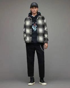 Best deal 🤩 Tremont Checked Overshirt Ecru 😀 -Cheap Women's Dresses Store MS011X 35 3