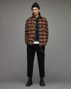 Flash Sale 😀 Glasco Checked 👕 Shirt Beige ✨