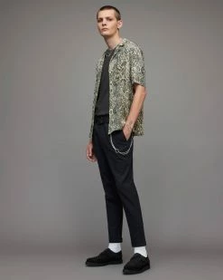 Outlet 🛒 Reptilia Snake 👕 Shirt Light Grey ⭐ -Cheap Women's Dresses Store MS063X 103 4