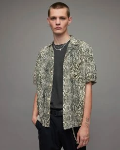 Outlet 🛒 Reptilia Snake 👕 Shirt Light Grey ⭐ -Cheap Women's Dresses Store MS063X 103 5