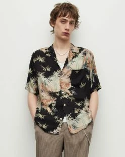 Best Sale 😉 Timor Floral 👕 Shirt Jet Black 👍