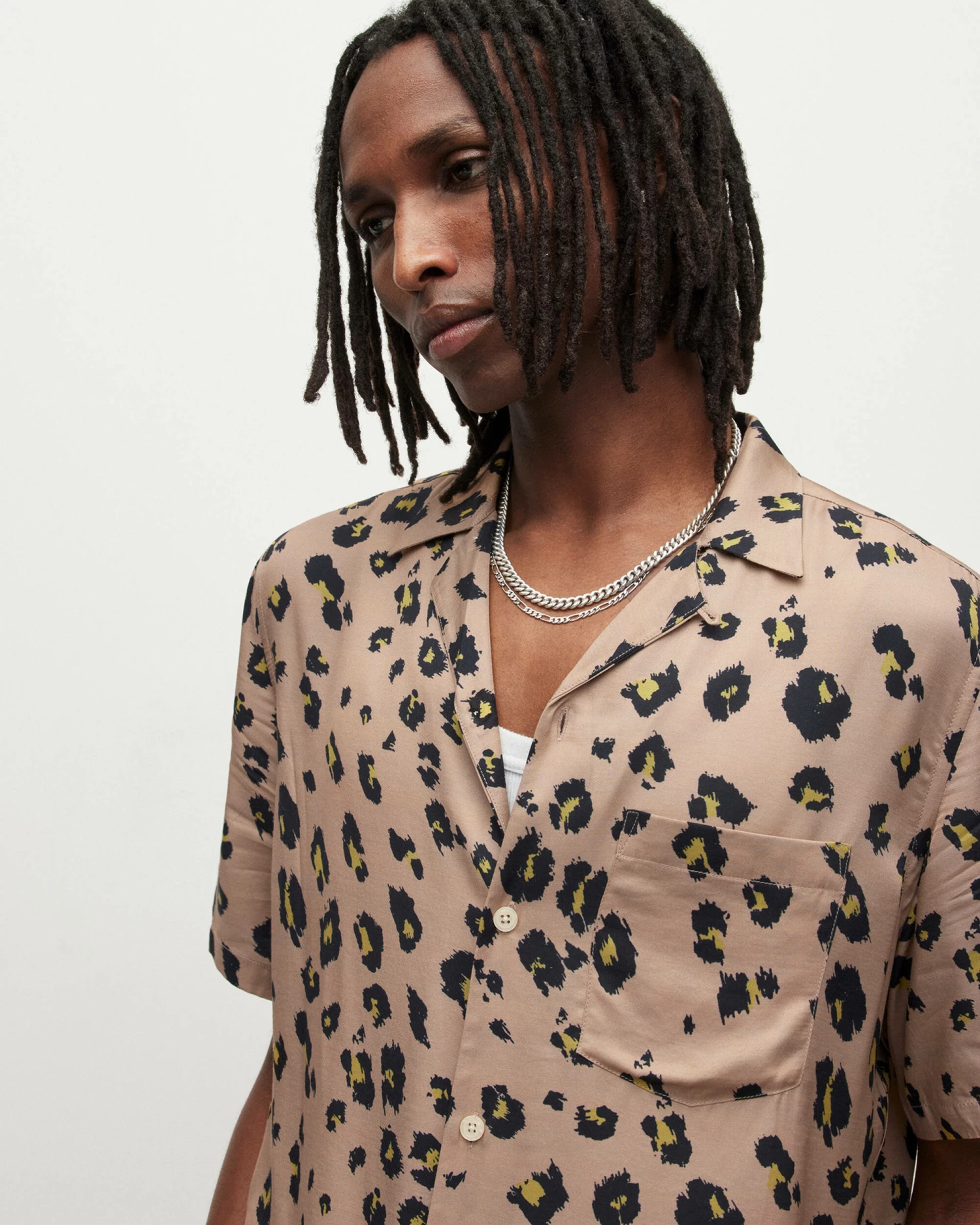 New π Manado Leopard Print π Shirt Beige π 2 New π Manado Leopard Print π Shirt Beige π - Image 2