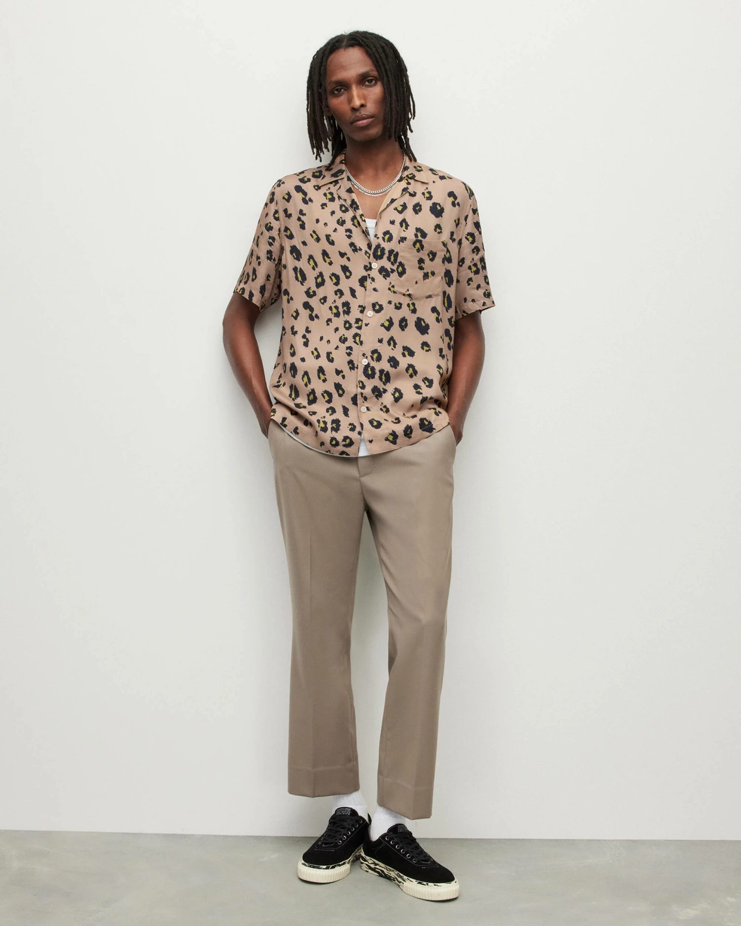 New π Manado Leopard Print π Shirt Beige π 3 New π Manado Leopard Print π Shirt Beige π - Image 3