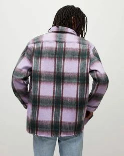 New 🌟 Zeiser Checked 👚 Shirt Cold Lilac 🤩 -Cheap Women's Dresses Store MS148X 8060 6