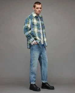 Best Pirce 😀 Yonkers Checked 👚 Shirt Ecru ❤️ -Cheap Women's Dresses Store MS149X 35 4