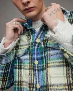 Best Pirce 😀 Yonkers Checked 👚 Shirt Ecru ❤️ -Cheap Women's Dresses Store MS149X 35 5