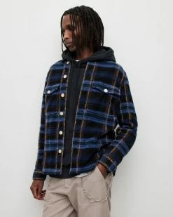 New 🔥 Voss Checked Overshirt Dark Ink 😀