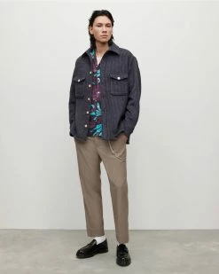 Deals 😍 Richter Checked Overshirt Cold Lilac 🔥 -Cheap Women's Dresses Store MS151X 8060 3