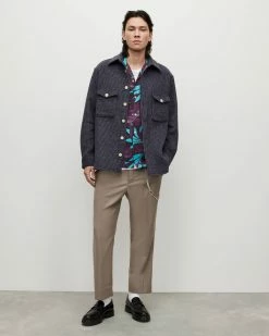 Deals 😍 Richter Checked Overshirt Cold Lilac 🔥 -Cheap Women's Dresses Store MS151X 8060 4