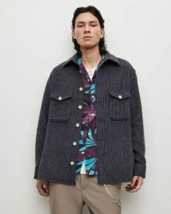 Deals 😍 Richter Checked Overshirt Cold Lilac 🔥 -Cheap Women's Dresses Store MS151X 8060 5