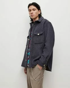 Deals 😍 Richter Checked Overshirt Cold Lilac 🔥 -Cheap Women's Dresses Store MS151X 8060 6