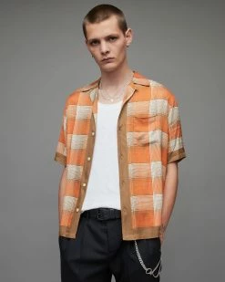 Outlet ⌛ Suburus Checked 👕 Shirt Spotlight Red 😀