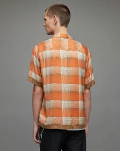 Outlet ⌛ Suburus Checked 👕 Shirt Spotlight Red 😀 -Cheap Women's Dresses Store MS168X 8001 6