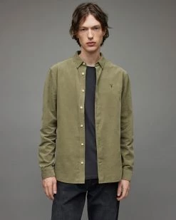 Budget π― Birchwood Ramskull Corduroy π Shirt Dusty Olive Green π§¨
