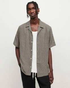 Budget 🌟 Glendale Checked 👕 Shirt Pale Taupe 🛒