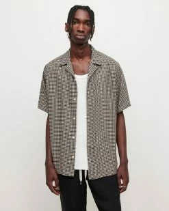 Budget 🌟 Glendale Checked 👕 Shirt Pale Taupe 🛒 -Cheap Women's Dresses Store MS232W 6877 4