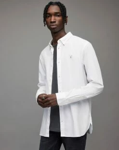New 🧨 Hawthorne Ramskull Stretch Fit 👕 Shirt White 💯